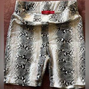 n:PHILANTHROPY Snakeskin Print Bike Shorts